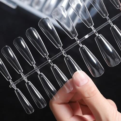 100pcs/box Cover Coffin Nail Tips