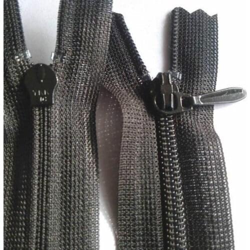 100 Pcs/lot Cheap Stocked Ykk Zipper Black Nylon Coil Lace Close End 16cm for Skirt Pants Cushion Pillow Collar Wholesale