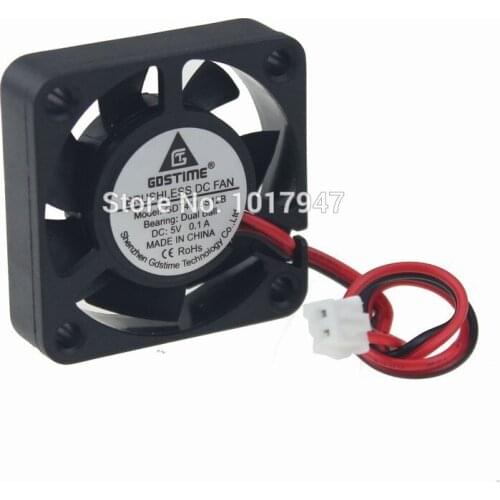 100Pieces LOT Gdstime DC 5V 4010B 4cm 40mm x 10mm Mini Ball DC Brushless Motor Cooling Fan