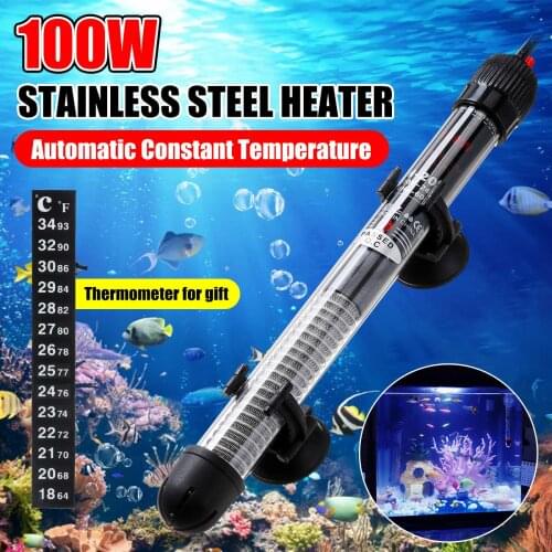 220-240V High Insulation Automatic Temperature Thermostat Heater Rod Submersible Aquarium Fish Tortoise Tank Water Heat EU Plug