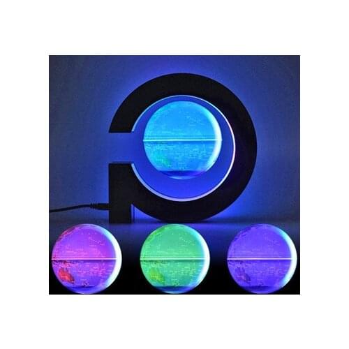 4 Inch 3D LED Electronic Magnetic Levitation Rotating Glowing Globe LED Night Light Creative Product Christmas Wedding Gift