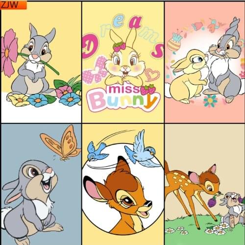 Diamond Painting Fawn Bambi Full Diamond Handmade Custom Diamond Embroidery Painting Home Decoration Rhinestone Gift Disney