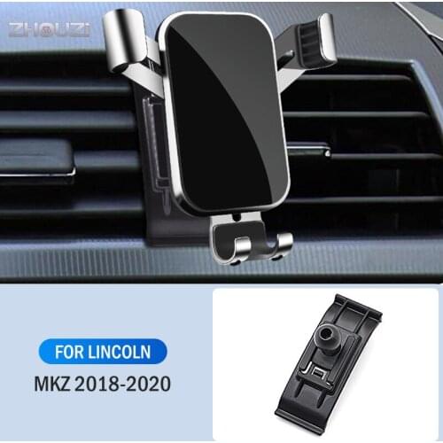 Car Mobile Phone Holder Air Vent Mounts Stand GPS Gravity Navigation Bracket For Lincoln MKZ 2018 2019 2020 Car Accessories