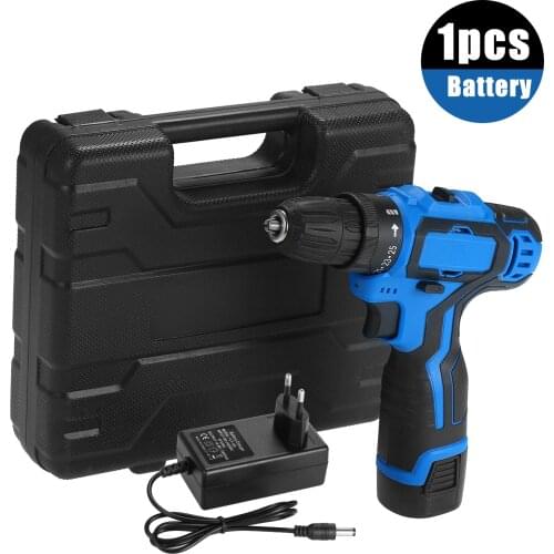 18V Cordless Drill Driver 6A Li-ion Battery 25+1 Torque Setting Compact Drill Fast Charger 2-Variable Speed 3/8in Keyless Chuck