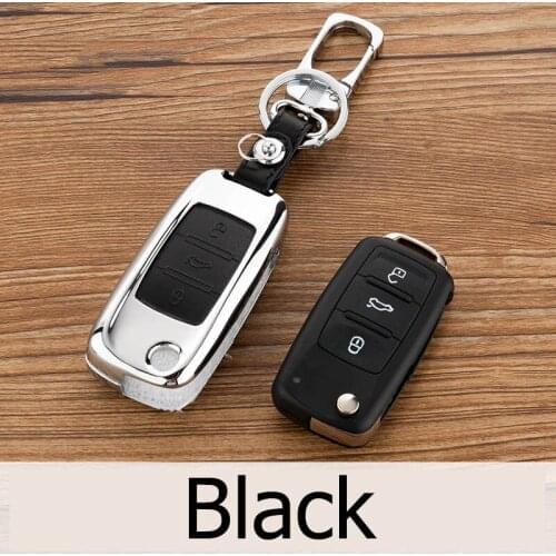 Key Ring Holder Zinc Alloy+Leather For Skoda Octavia 1 2 3 A5 Fabia Rapid Citigo Yeti For Volkswage VW Jetta Golf7 6 mk67 Beetle