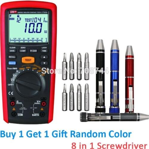 UNI-T UT505A 1000V Digital Handheld True RMS Megger Insulation Resistance Meter Tester Multimeter Ohm Voltmeter Megohmmeter