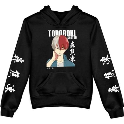 3-14 years kids hoodies My Hero Academia sweatshirt men women Casual Pullover Harajuku 2021 Anime Hoodie boy/girls Sweatshirts