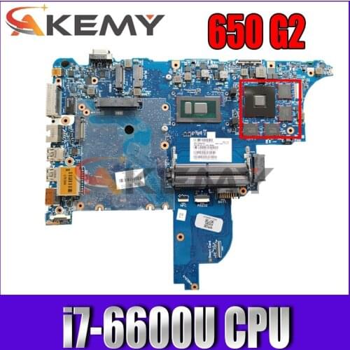 For HP ProBook 640 G2 650 G2 laptop motherboard CPU I7 6600U R7 m365x 2G circus-6050a2723701-mb-a02 100% Test OK