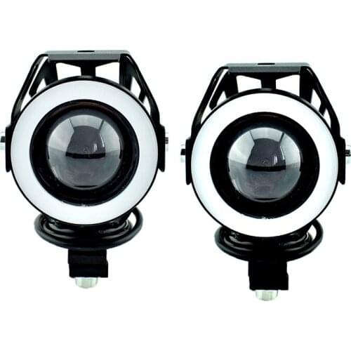 125w motorcycle headlights Colorful spot work head lamp motorbike work auxiliary lights u7 7colors headlamp accessories