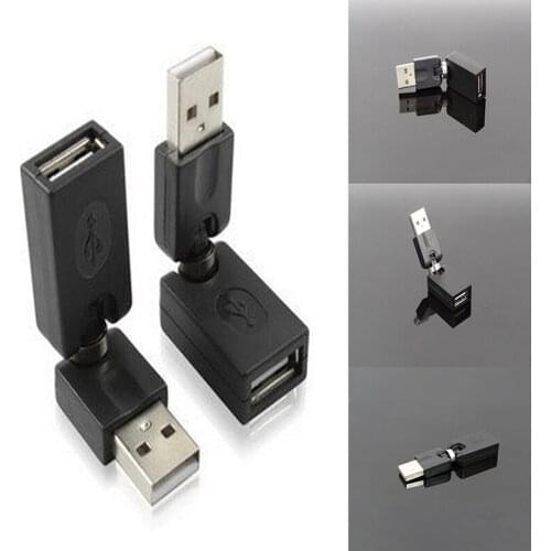 Flexible Swivel Twist Angle 360 Degree Rotating USB 2.0 Male to Female Converter