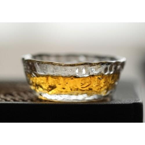 LUWU heat-resistant glass tea cup kung fu glass cup tea accessories