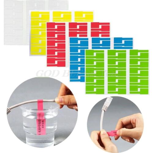30Pc Cable Labels Sticker Waterproof Identification Tags Work with Laser Printer Drop Shipping
