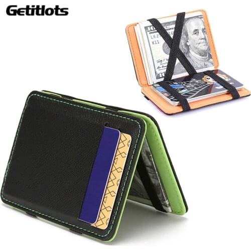 New Design Men Credit Card Holder Ultra Thin Mini Card Wallet Male Business Minimalist Wallet High Quality Magic Coin Purse 2021