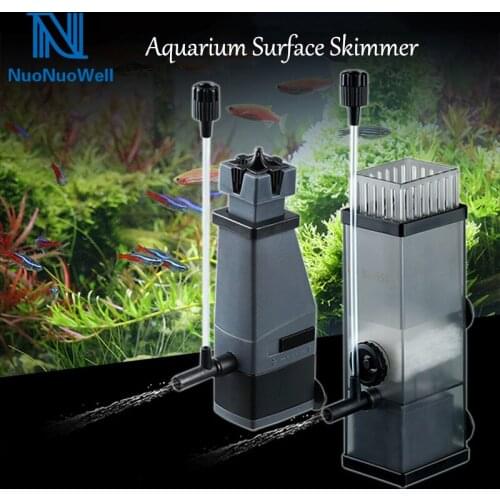 NuoNuoWell Aquarium Surface Skimmer 220V Submersible Oxygen Pump +Filter Oil Film Remover Aquatic Pet Supplies