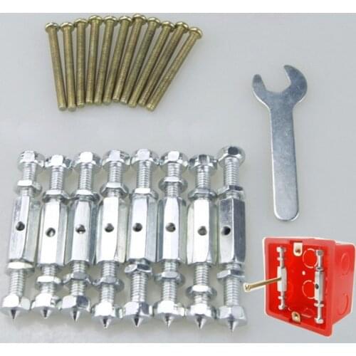 10pcs Type 86 Switch Socket Dark Box Cassette Recovery Bottom Box Repair Cassette Repair Rod Repairer
