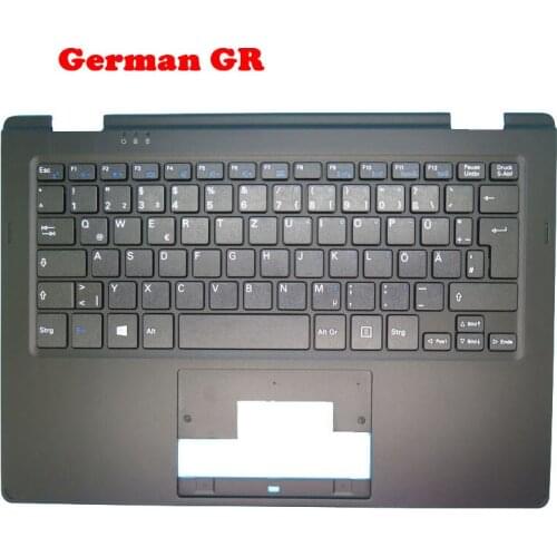 Laptop PalmRest&keyboard For MEDION AKOYA E2217T MD60385 MSN 30021942 Black C Shell With France FR/UK/German GR/Spanish keyboard