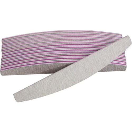 10pcs/lot Professional Nail File 100/180 Half Moon Sandpaper Nail Sanding Blocks Grinding Polishing Manicure Care Tools