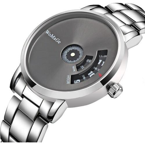 Simple Style Fashion Men Quartz Watch Luxury Creative Steel Band Casual Mens Silver Watches Hodinky Saat Relogio Masculino