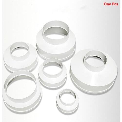 ABS PVC 75-250mm HVAC Duct Reducer Straight Duct Reducer Increaser Inline Heating Cooling Ventilation Duct Fan Adaptor Connector
