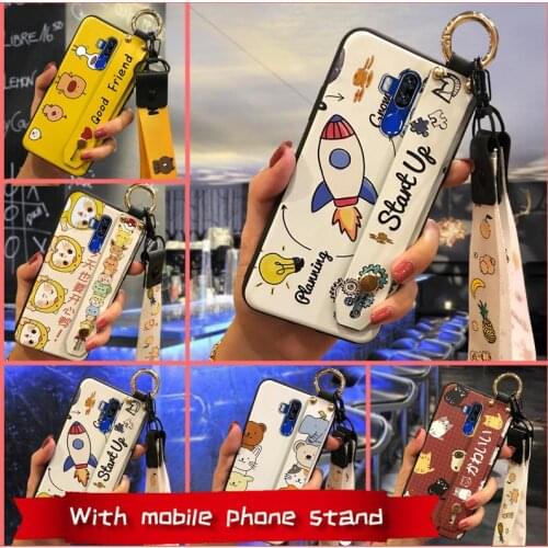 Wrist Strap Durable Phone Case For Oukitel K9 Anti-knock Anti-dust Cute For Woman New Back Cover
