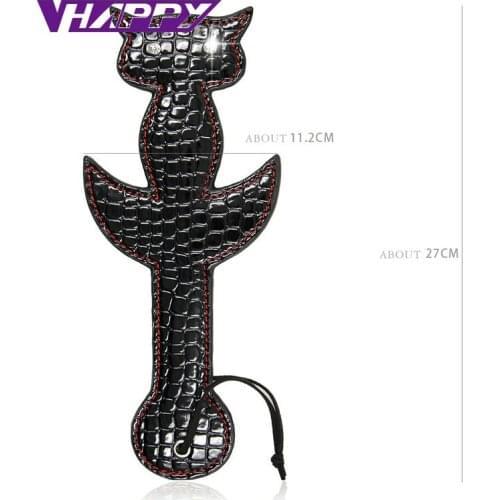 Christmas PU leather new spanking paddle flirt clap slap pat on ass Sex toys for women adult sex slave game VP-PE005033A