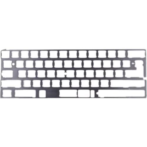 Silver 60% Aluminum Mechanical Keyboard Plate Support GK64 DZ60 GH60 CNC Support Split Spacebar 2U/2.25U Spacebar