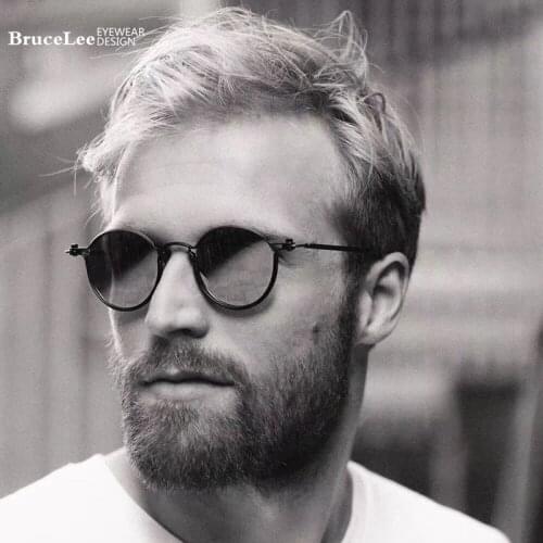 Pure Titanium Acetate Polarized Sunglass Men Retro fashion punk Sunglasses 2020 New Vintage industry style Sun Glasses for Women