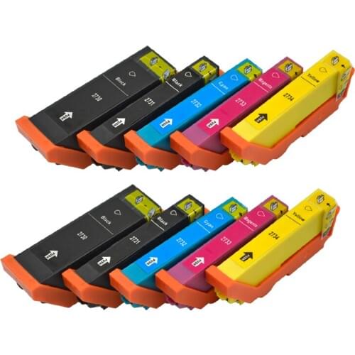 10pcs T273XL T2730 Compatible Ink Cartridge for Epson XP-510 520 600 610 620 700 710 720 800 810 820 Printers T2730 - T2734