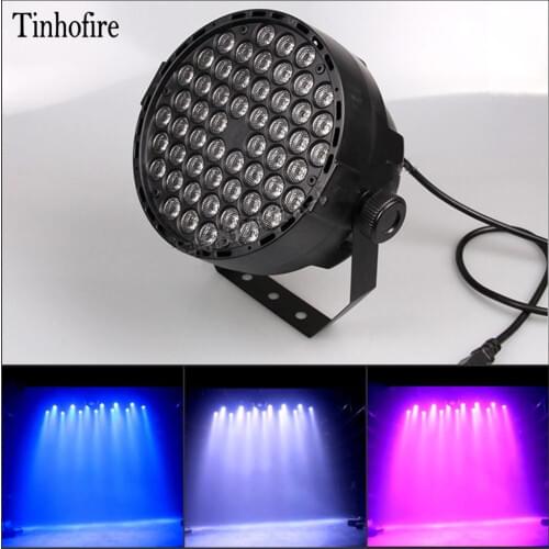 Tinhofire 60W 54 LED par light DMX-512 RGBW LED Stage Lamp PAR Lights Strobe Professional Party Disco KTV LED Stage Light