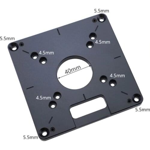 Universal RT0700C Aluminum Router Table Insert Plate Trimming Machine Flip Board 4XFD