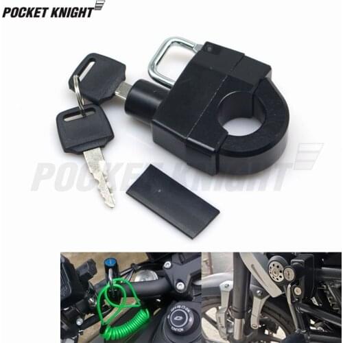 FOR HONDA VT400/600C SHADOW VTX1300C/R/S 1800F Motorcycle Universal 25mm Handlebars Helmet Lock Key Anti-thief Security Padlock