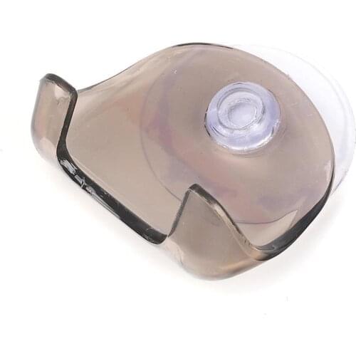 1piece Clear Blue Plastic Super Suction Cup Razor Rack Razor Storage Rack Bathroom Cup Promotion Holder Suction Shaver C0T3