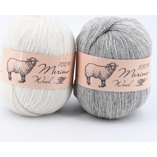 100% Wool Yarn For Hand Knitting Summer Medium-Fine Soft Crochet Merino Wool Yarn Autumn Winter Baby Clothes Scarf Thread 50g