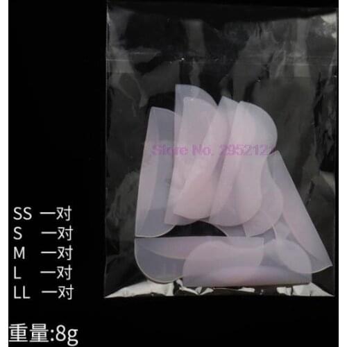 500sets 3D Silicone Eyelash Perm Pad Eyelash Curler Lashes Rods Shield lifting Applicator Tools Makeup Accessories