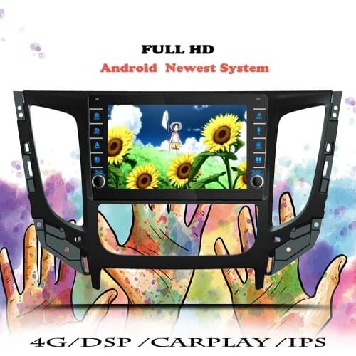 DSP Car Radio Android 10 Multimedia Player For Mitsubishi L200 5 2015 2016 2017 2018 2019 Navigation GPS 2 din DVD Tape Recorder