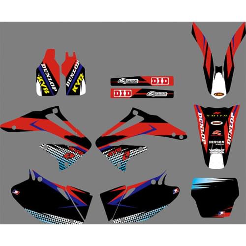 Free custom numbers names Motocross 3M Graphics DECALS STICKERS kits For Honda CRF450 CRF450R 2002 2003 2004 For Honda 450 CRF