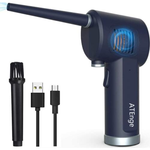 ATEnge Cordless Air Duster Cordless for Computer Cleaning, Replacement for Compressed Air Cans, Rechargeable Air Blower cleaner