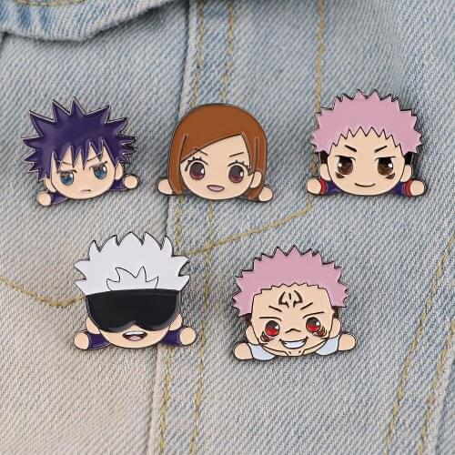 MD950 DMLSKY Anime Brooch Cartoon Enamel Pins For Women Men Backpack Pins Personality Kids Pin Charm Jewelry