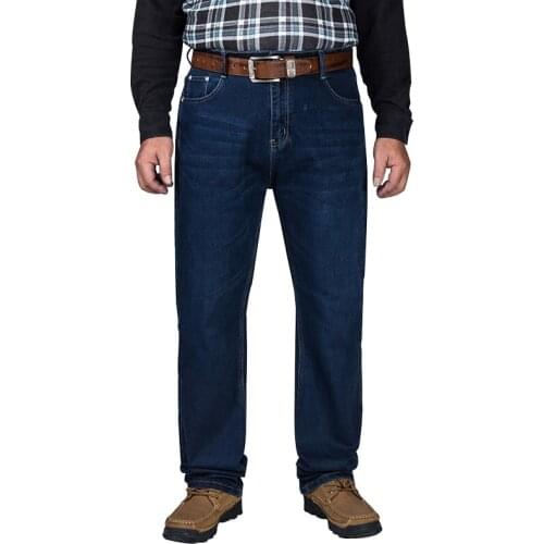 Elastic Casual Male Trousers Summer Classic Stretch Baggy Jeans Big Size 30-48 Men Brand Demin Menswear Blue Pants