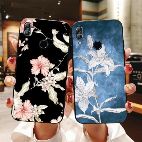 Luxury Girl 3D Silicone Case For Huawei P8 P9 P10 Plus Shockproof Flower Phone Case For Huawei Honor 8 8C 8S 9 10 Lite 9i 10i
