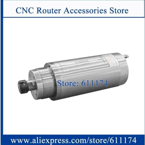Permanent Torque Milling spindle motor 7.5KW ER25 Water Cooled 18000rpm D125*395mm Stone metal wood spindle motor AC380V/AC220V