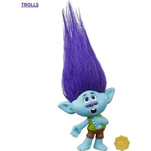 Trolls DreamWorks World Tour Branch, Collectible Doll with Tambourine Accessory, Toy Figure Inspired by The Movie World Tour