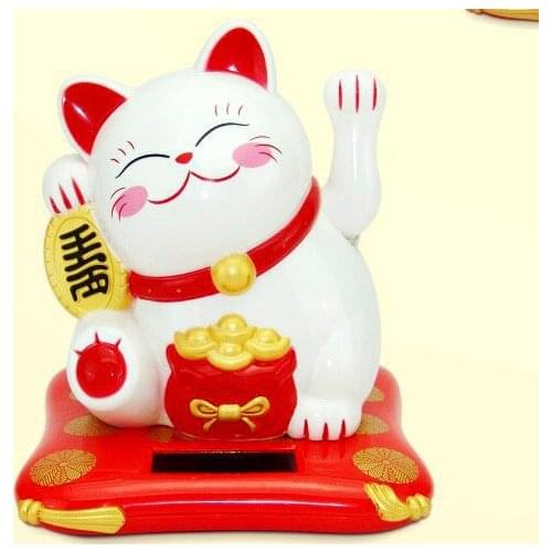 Good Meijia manufacturers selling cat solar solar car accessories accessories Home Furnishing Lucky Cat