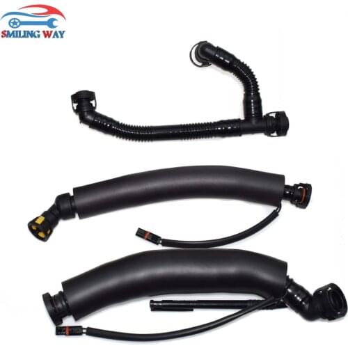 SMILING WAY# Oil Separator Crankcase Vent Breather Hose Kit For BMW 323i 325i 330i 525i 530i Z4 2006 2007 3pcs 11157522931
