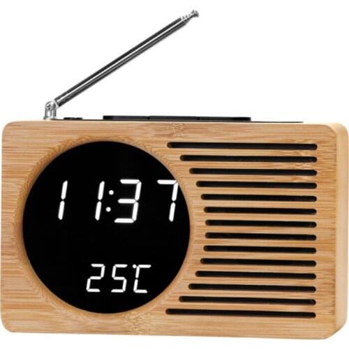 Best selling Led AM FM Radio Digital Alarm Clock Backlight Snooze Electronic Designer Home Table Clock Radio Despertador Led