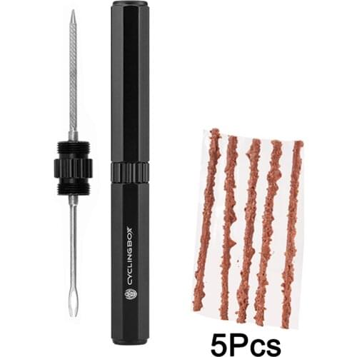 Motorcycle Bike Tubeless Tire Repair Tool Kit MTB Road Bike Tyre Plug Puncture Flat Patch with Sealant Rubber Stripes Set