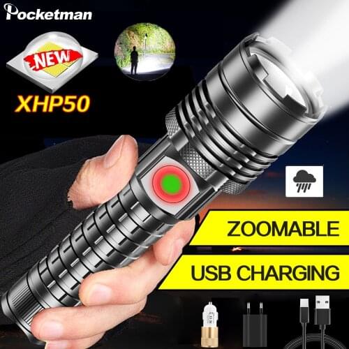 Super bright LED Flashlight 5 lighting modes Led Torch for LED Night Riding Camping Hiking Hunting & Indoor Activities Use 18650