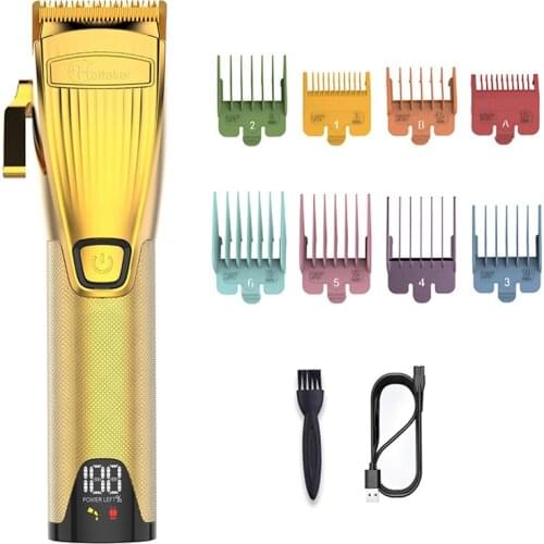 Surker hair trimmer USB rechargeable hair clipper cordless haircut machine LED beard trimmer oil head clipper hair carving