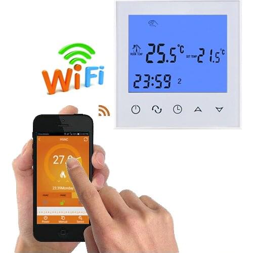 WiFi Thermostat Remote Control for Electric Floor Heating 12/16A Underfloor Infrared Heater Temperature Control by Phone