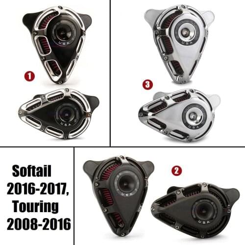 Edge cut Turnable air cleaner intakes FLHTCU Electra Glide Ultra FLHR 2014-2016